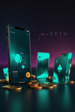 Smartphone mit Casino-App